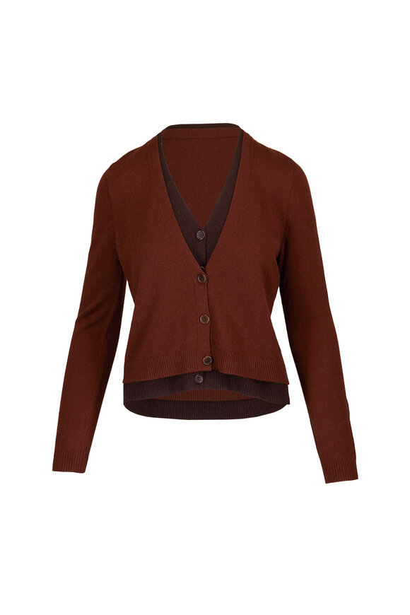 Akris Punto Caramel Layered Cardigan - view 1