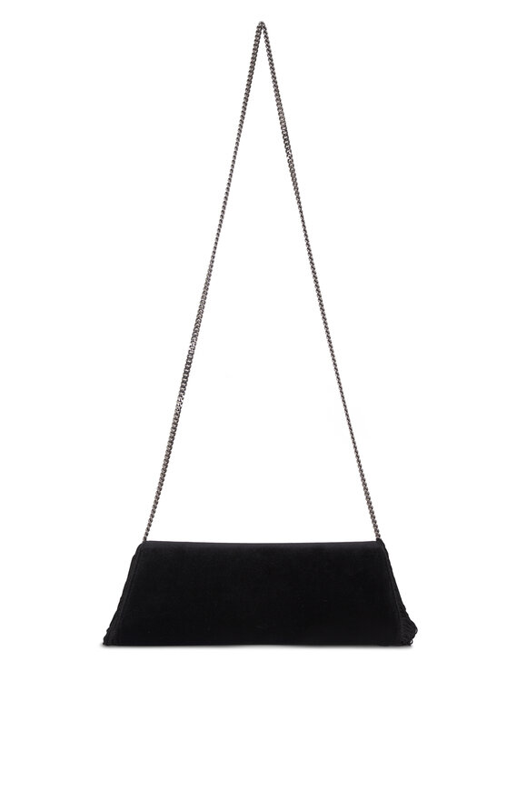 Akris Small Anouk Black Fringe Chain Clutch - view 2