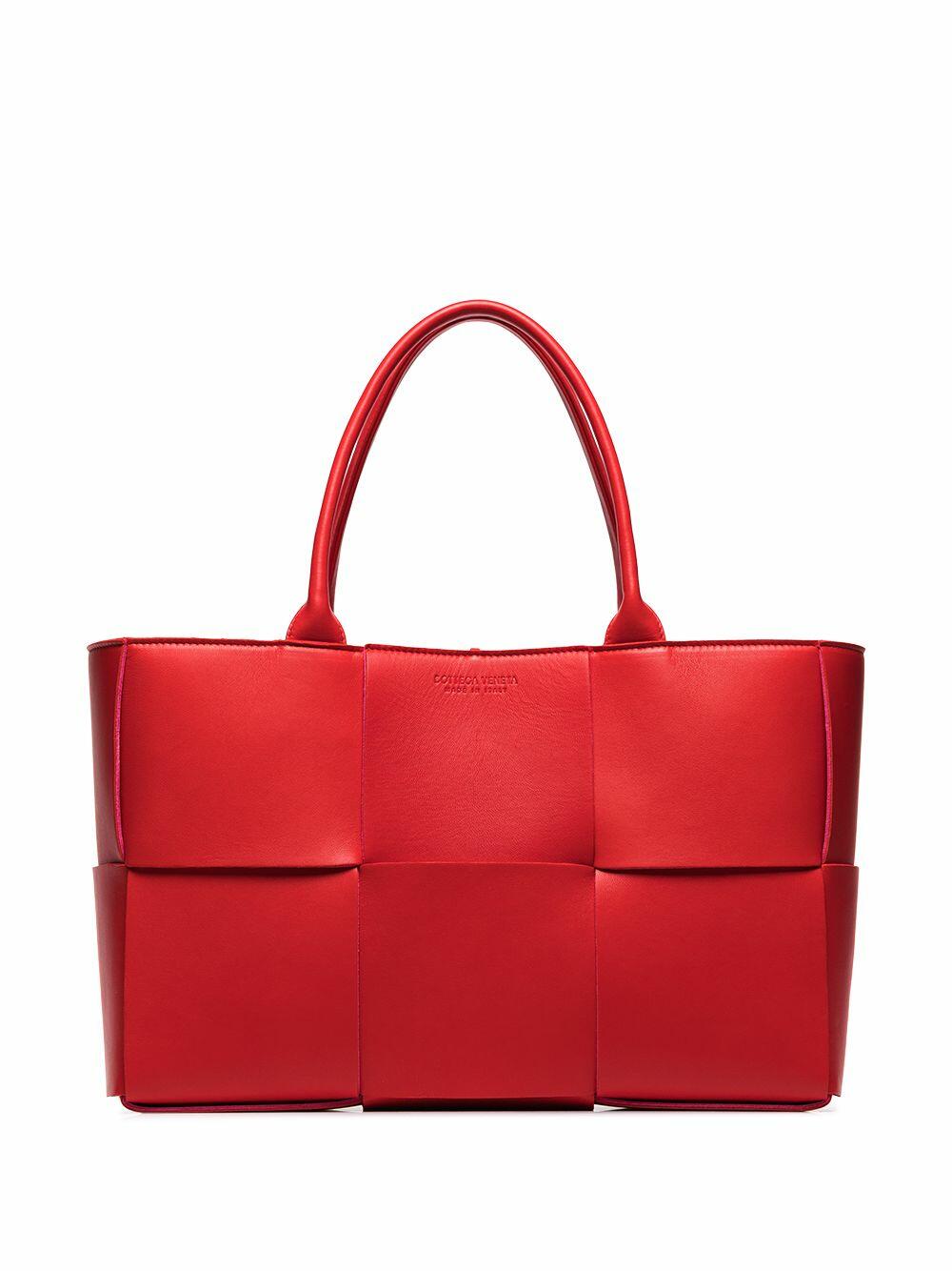 Bottega Veneta - Arco Nail Polish Woven Block Medium Tote