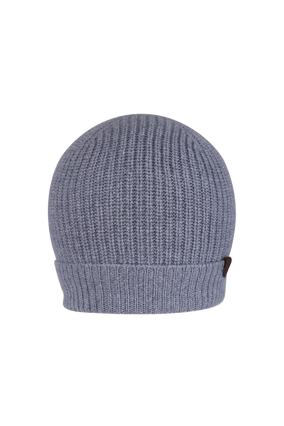 Maurizio Baldassari Light Gray Brenta Knit Beanie