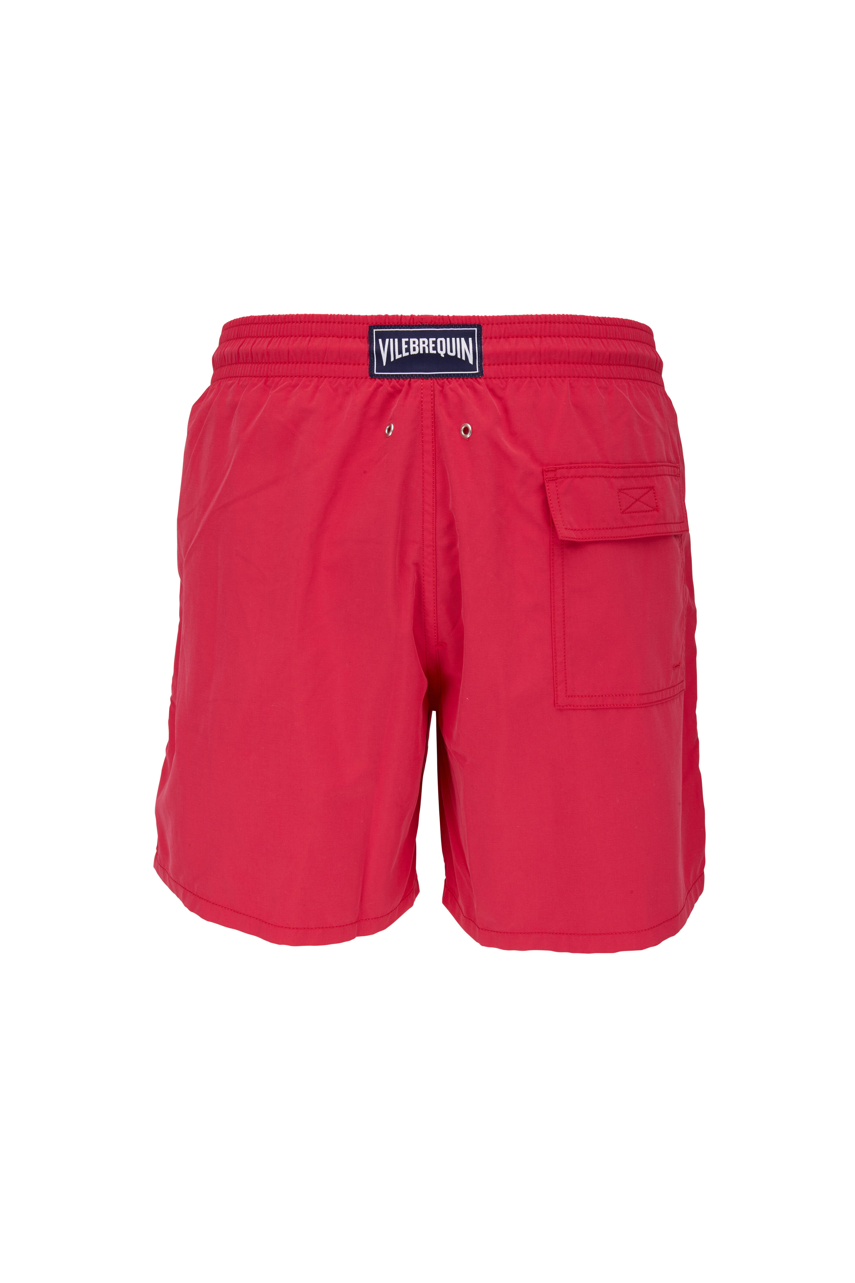 Vilebrequin - Moorea Gooseberry Red Water Reactive Swim Trunks