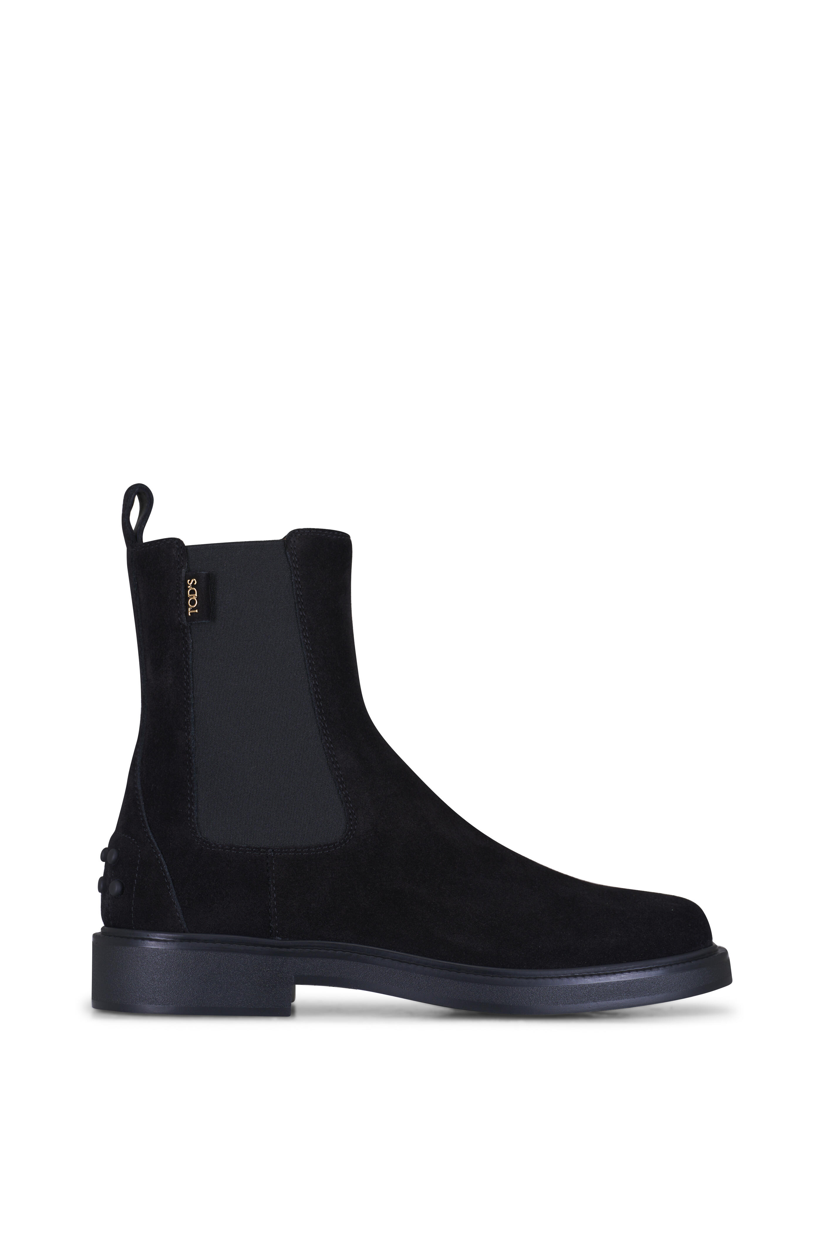 Tod's - Black Suede Short Boot