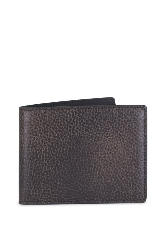 Bosca Executive Gray Grained Leather Bi-Fold Wallet - view 1