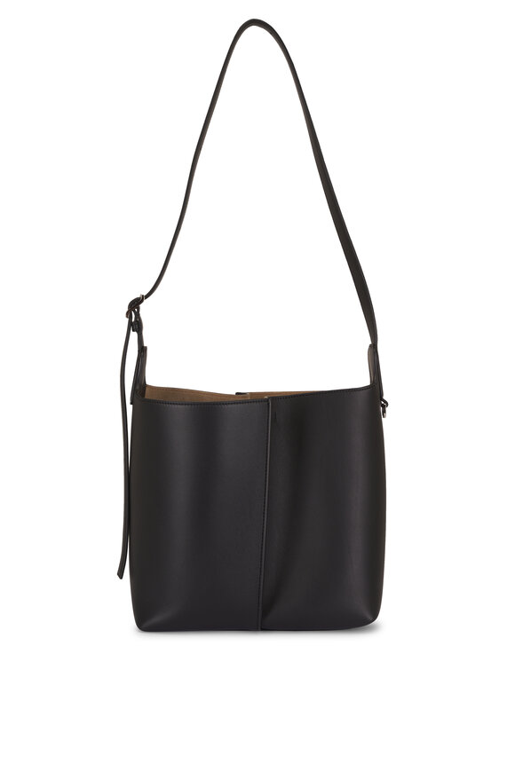 Loewe Medium Bilbao Black Leather Bucket Bag - view 3