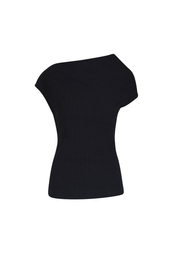 Totême Black One-Shoulder Top - view 1