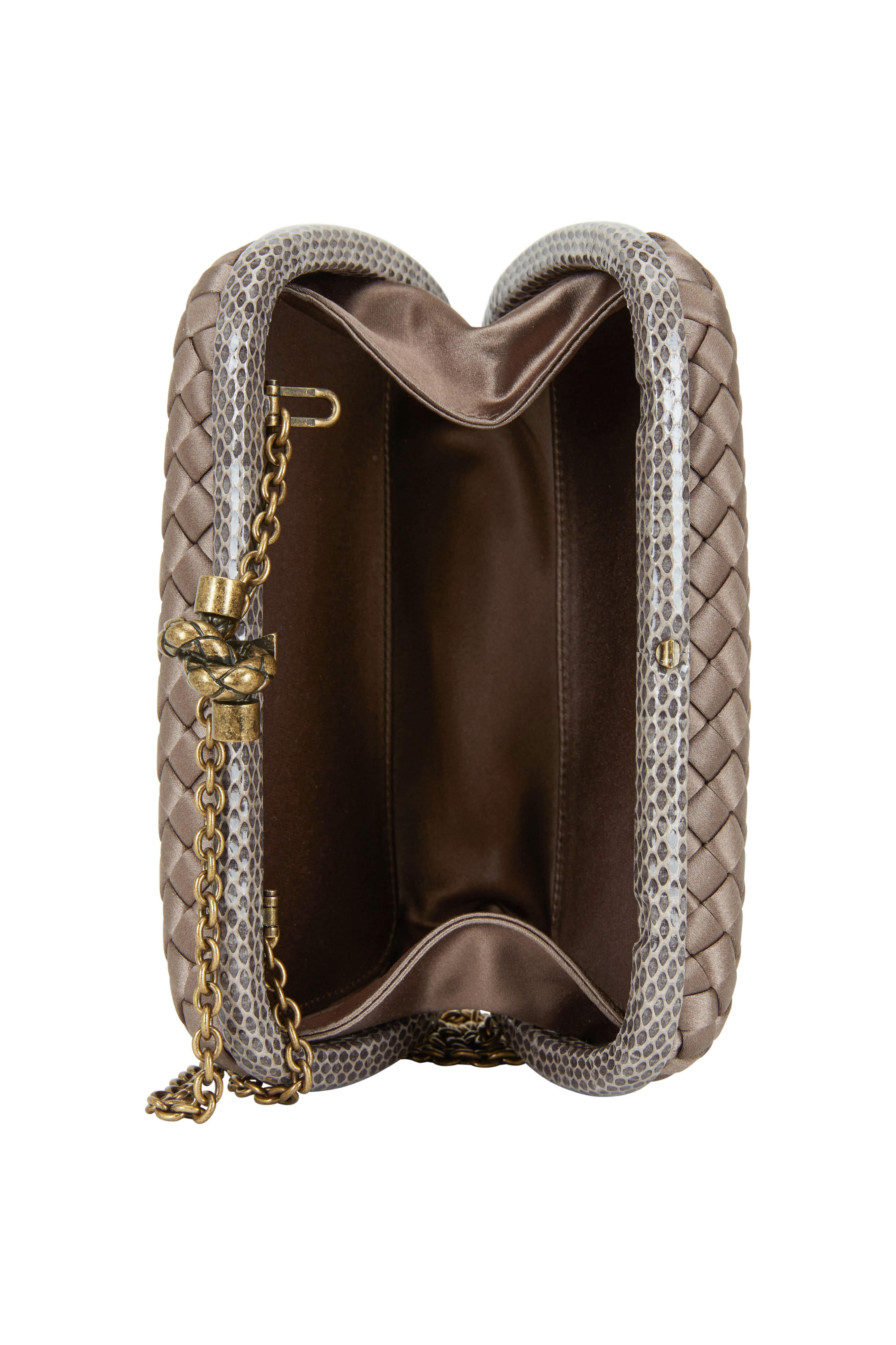 Bottega Veneta Knot Intrecciato Leather Shoulder Bag