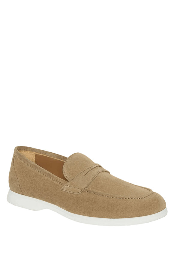 【送料&関税込】Brunello Cucinelli Light Beige Leather Loafe Brunello Cucinelli Monili-Detailed Leather Penny Loafers