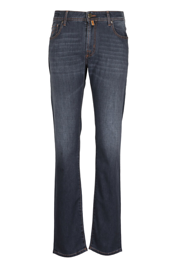 Jacob Cohen  Black Bard Vintage Wash Denim Pant