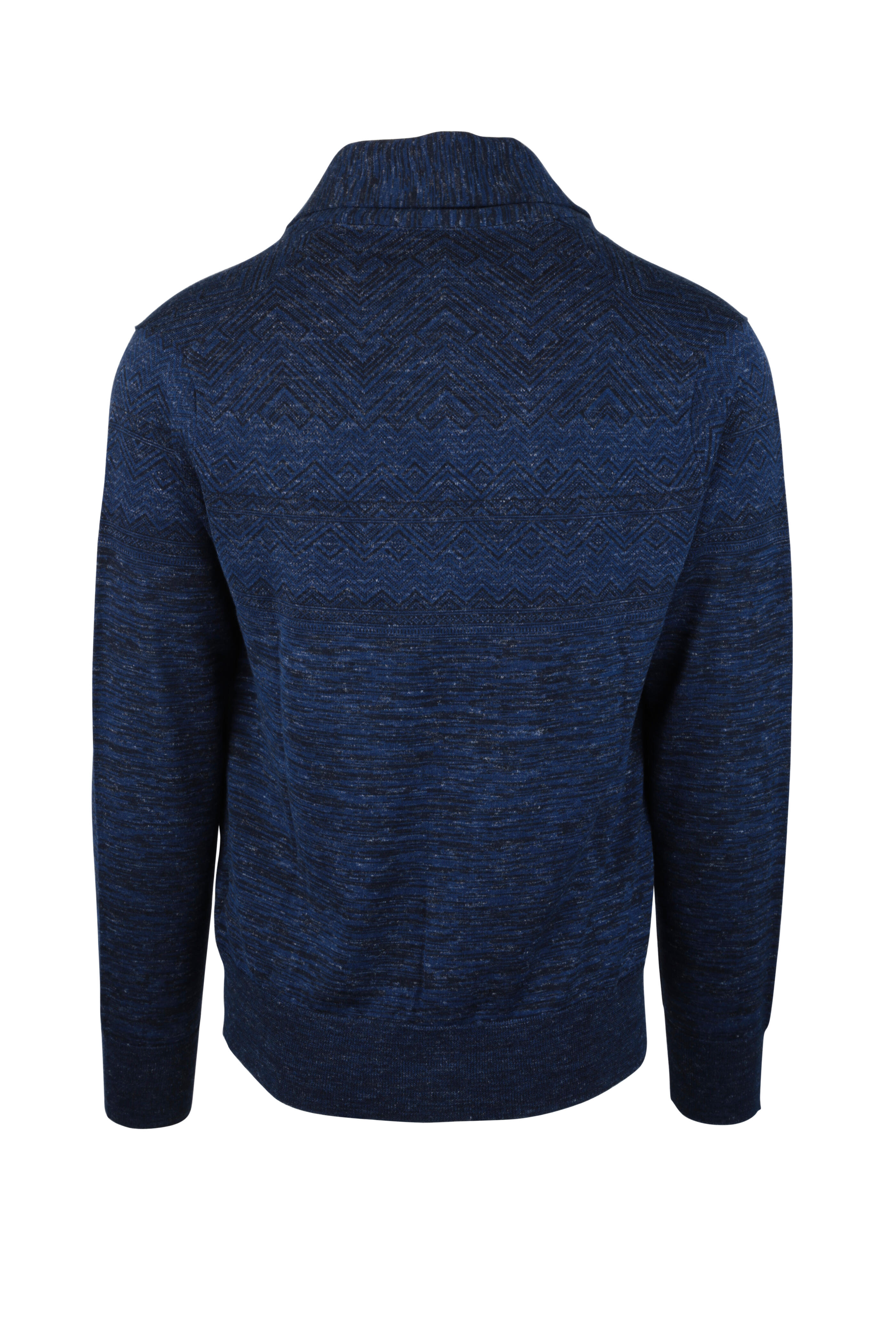 Peter Millar - Navy Blue Wool, Silk & Linen Cardigan