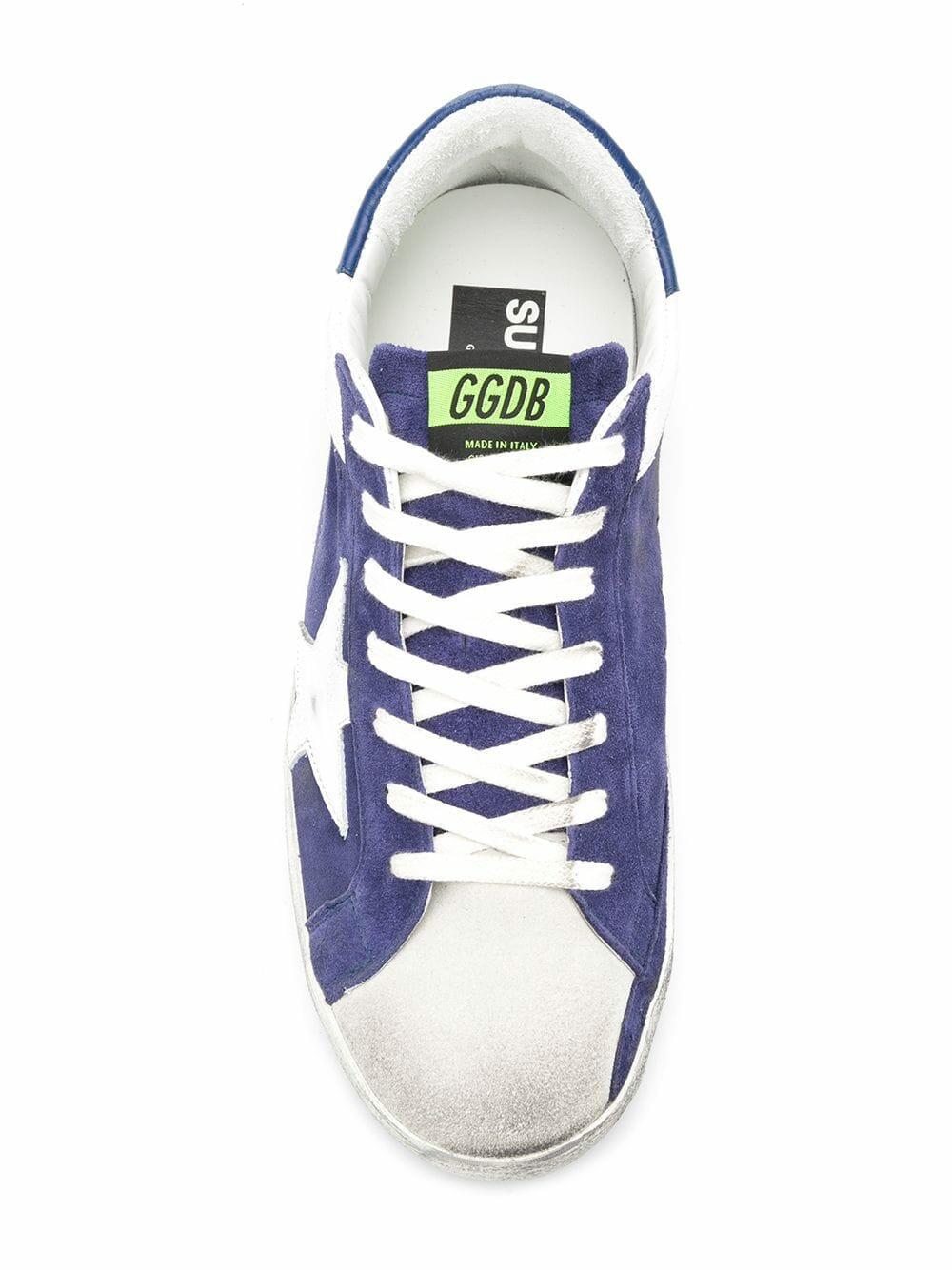 Golden Goose - Superstar Navy Suede White Star Sneaker