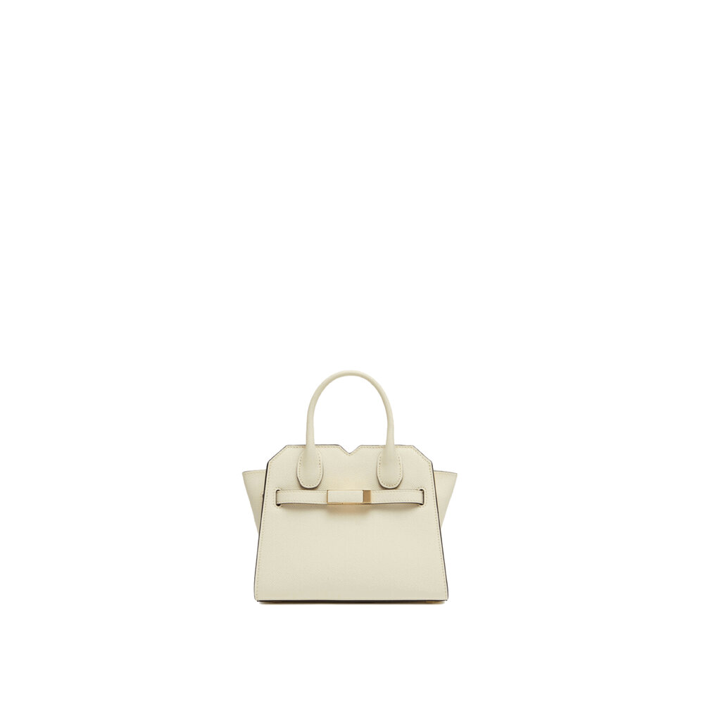 【Valextra】milano' Mini Handbag VALEXTRA Milano mini textured-leather tote | NET-A-PORTER