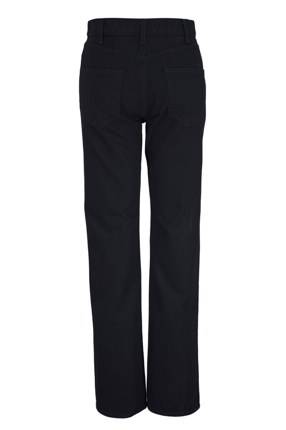 Nili Lotan Joan Distressed Black Straight Leg Jean - view 2