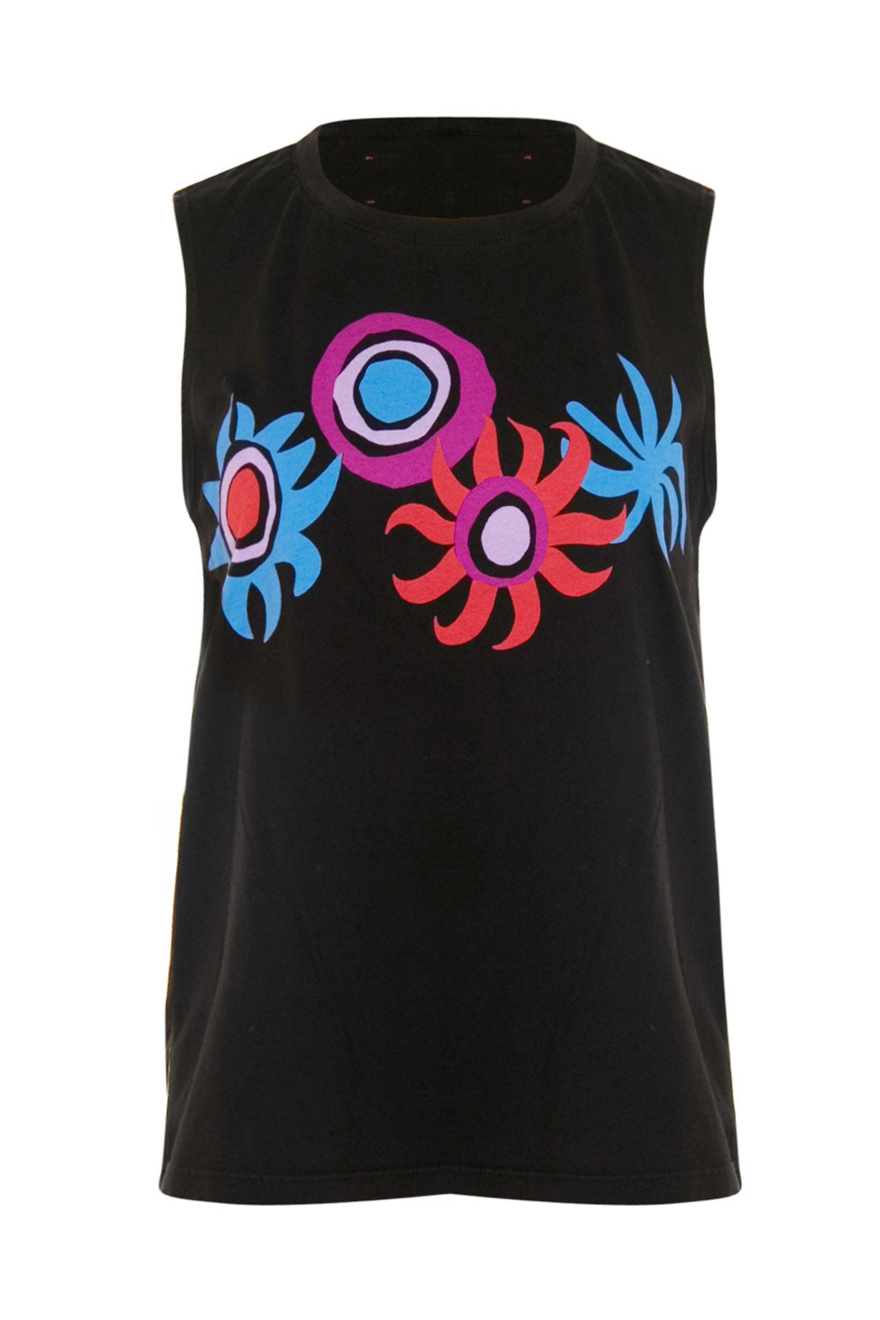 Xirena - Black True Tank with Screen Print