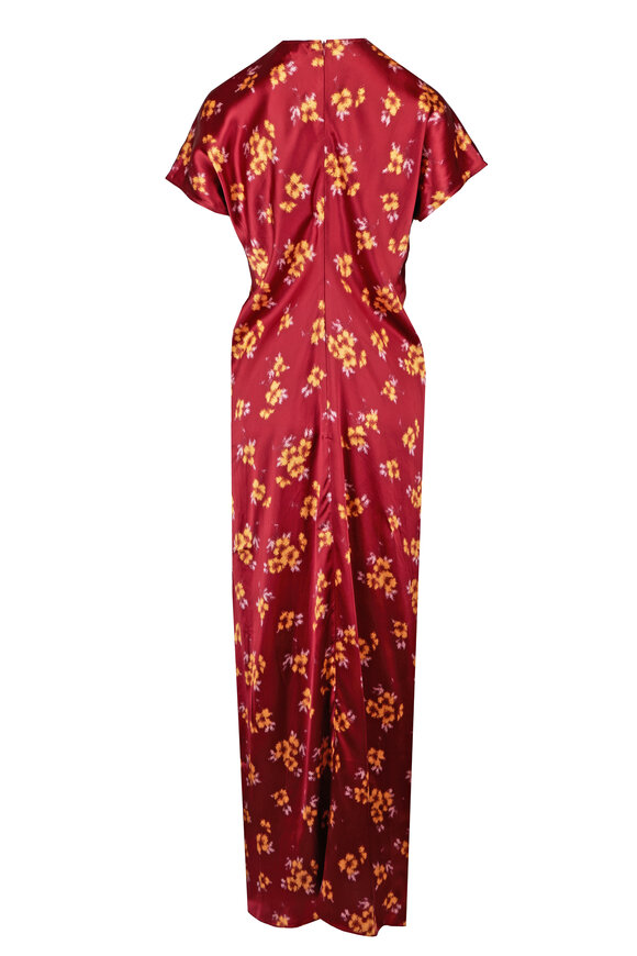 Lee Mathews Bella Sanguine Silk Maxi Dress - view 2
