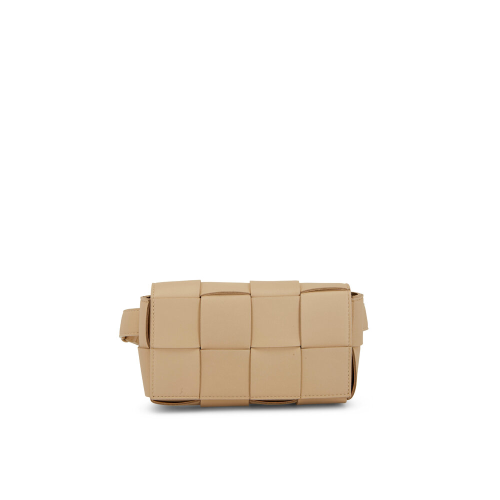 Bottega Veneta - Mini Cassette Porridge Woven Leather Belt Bag