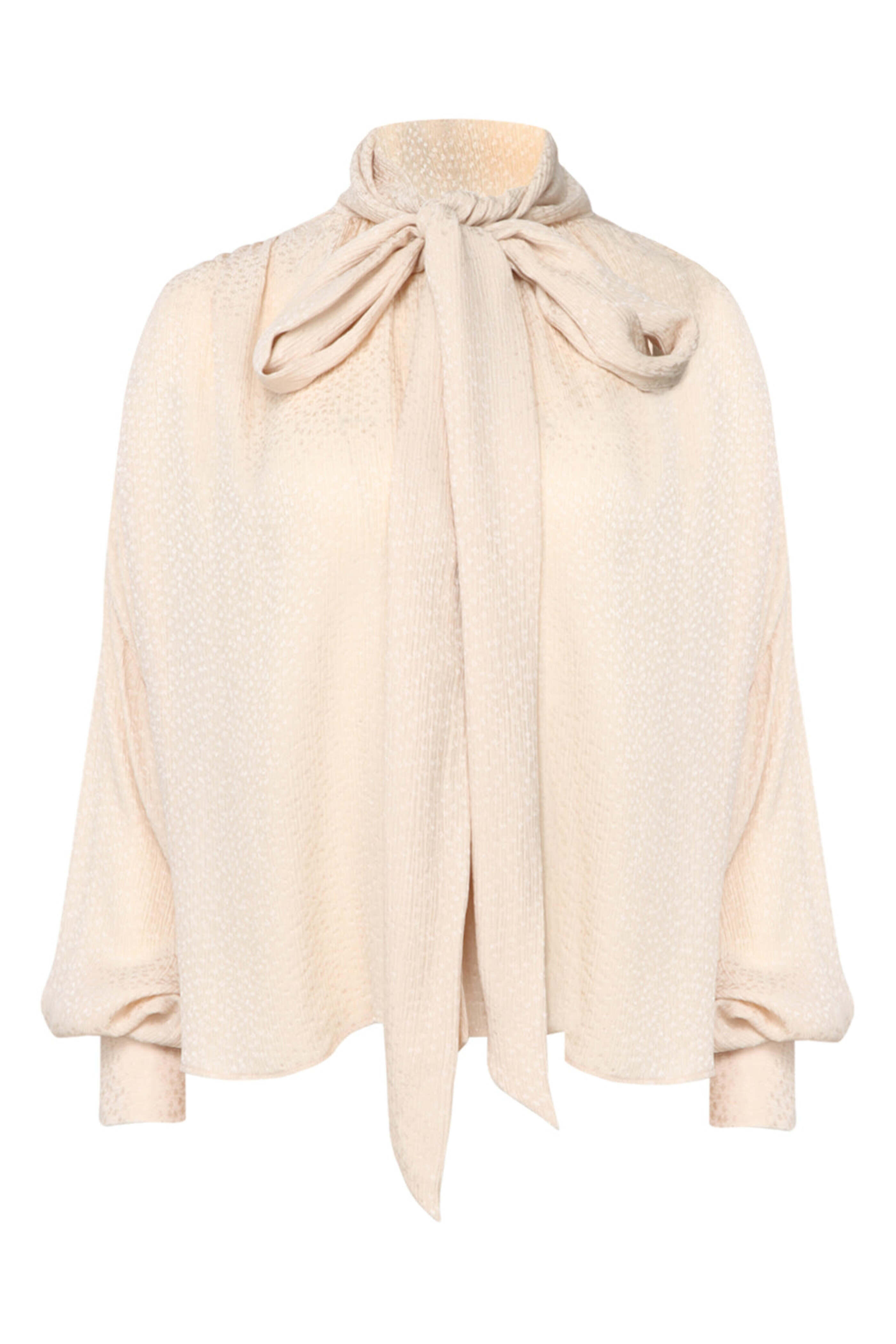 Chloé - Cameo Rose Drape Neck Blouse