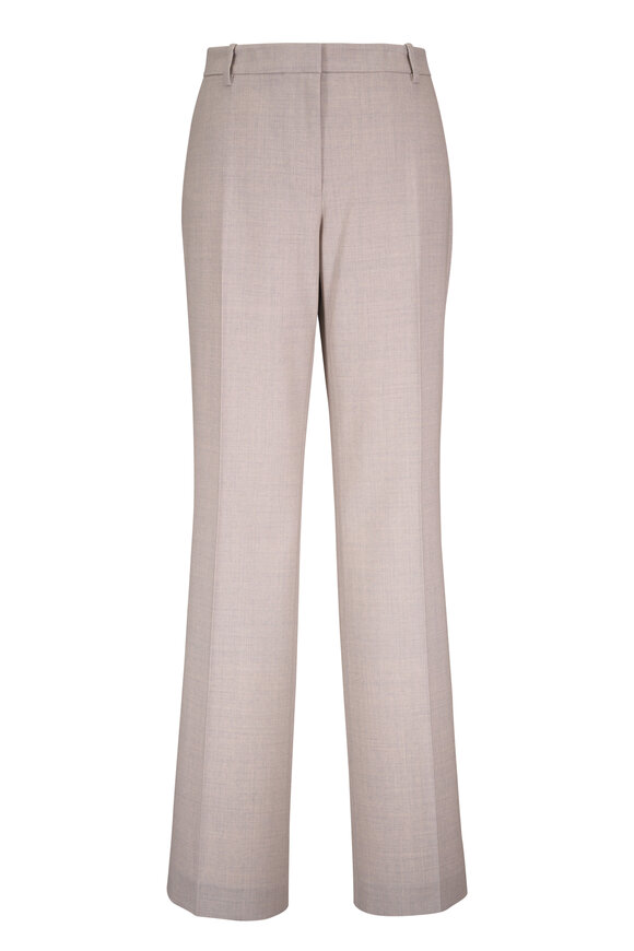 Lafayette 148 New York Greene Sandstone Stretch Wool Straight Leg Pant - view 1