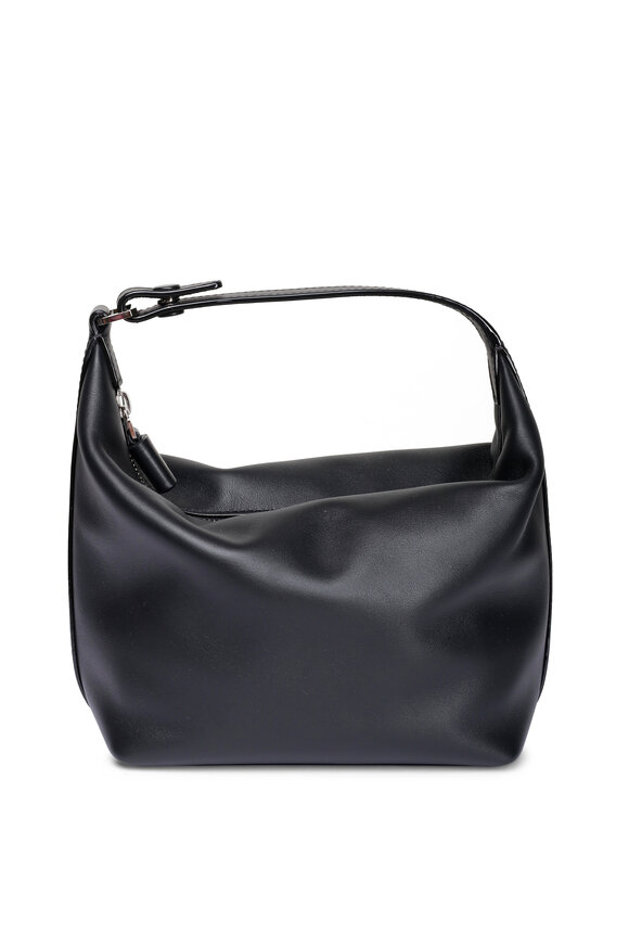Valextra Mini Mochi Sublime Black Top Handle