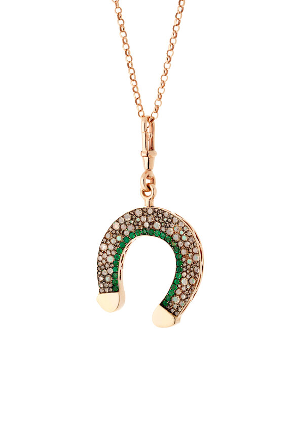 Selim Mouzannar - Fortune Emerald & Diamond Pendant Necklace