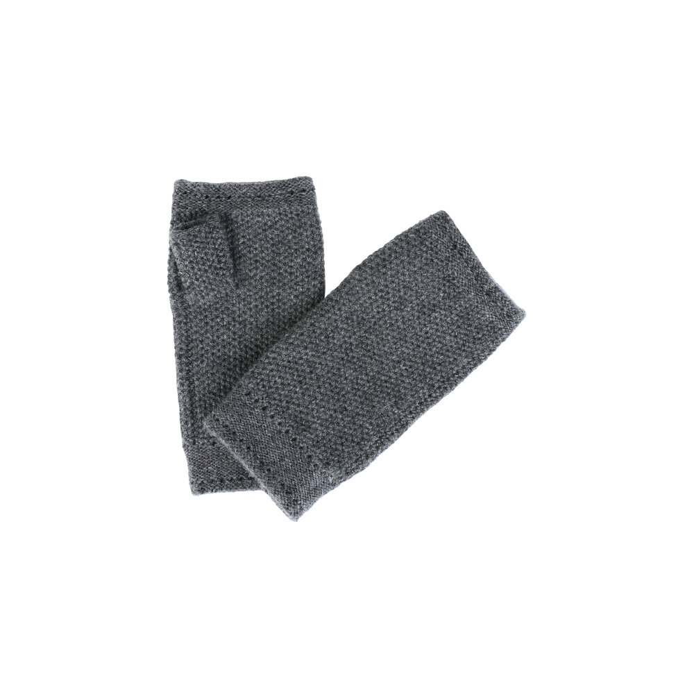 Loro Piana - Manchette Gray Cashmere Fingerless Gloves