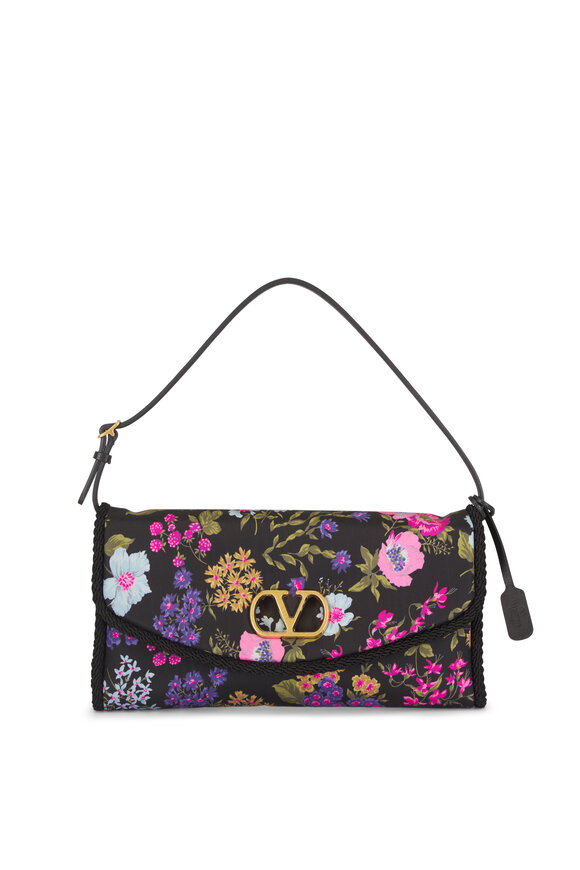 Valentino Garavani Devain Floral VLogo Clutch