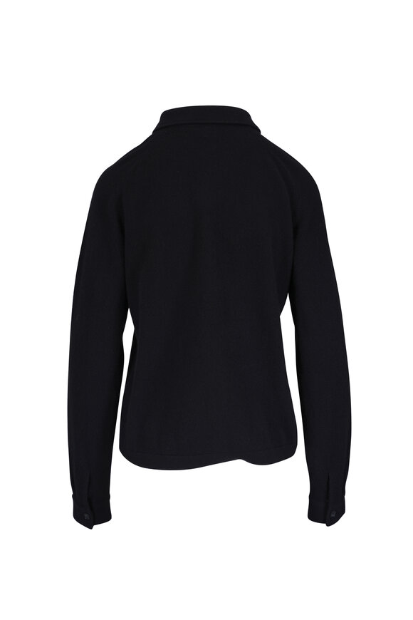 Totême Black Cashmere Raglan Sleeve Cardigan - view 2