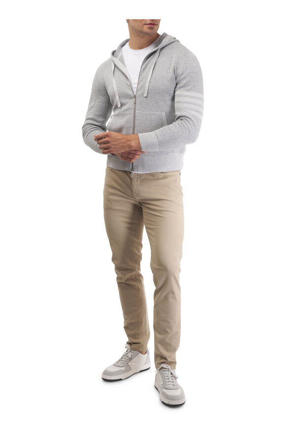 Barmas Dean Beige Cotton Twill Five Pocket Pant - view 5