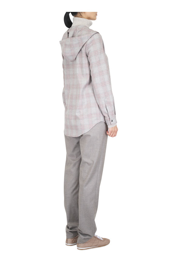 Marco Pescarolo Electra Taupe Stretch Cashmere Pant - view 4
