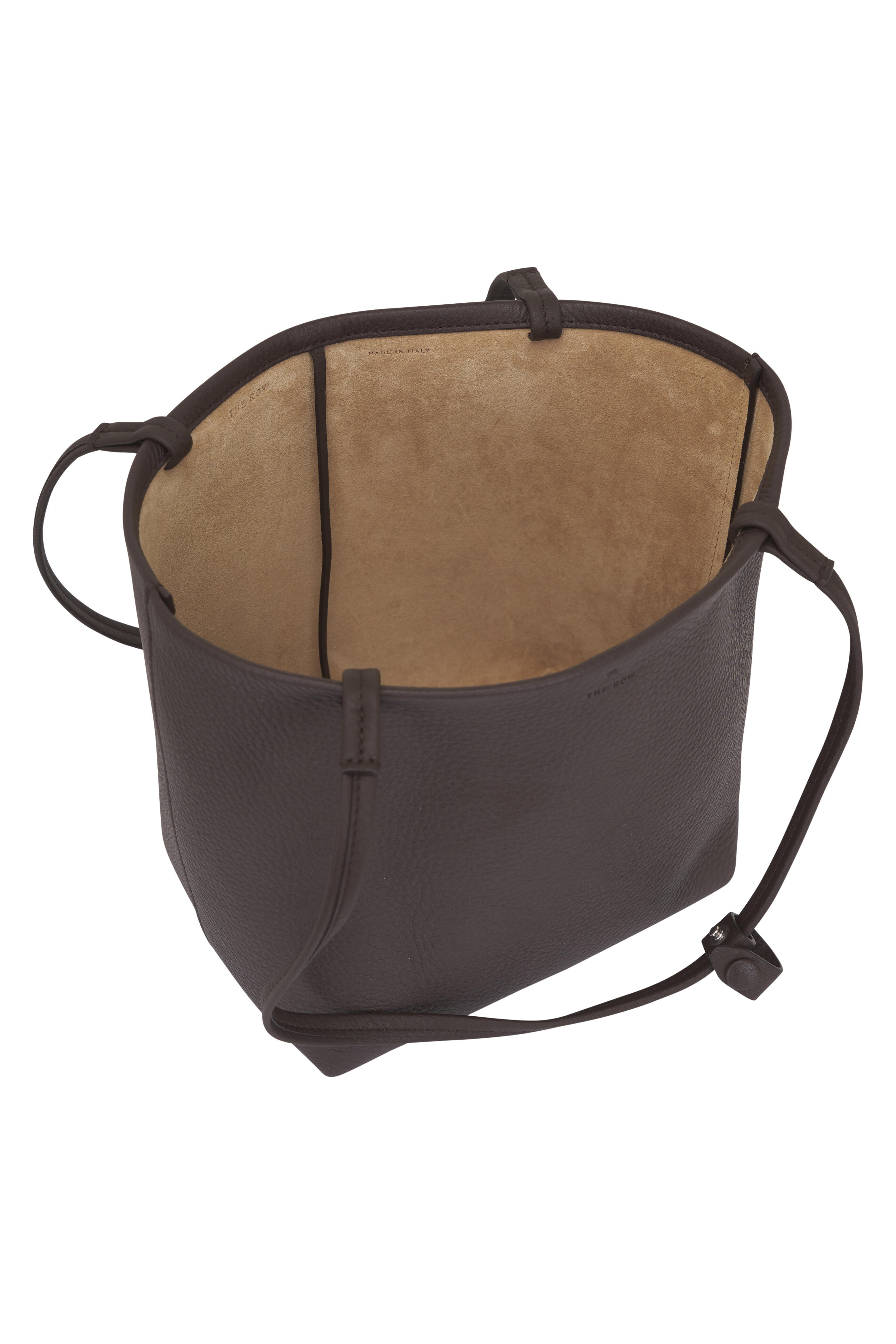 The Row - Medium Park Deep Brown Ans Leather Tote