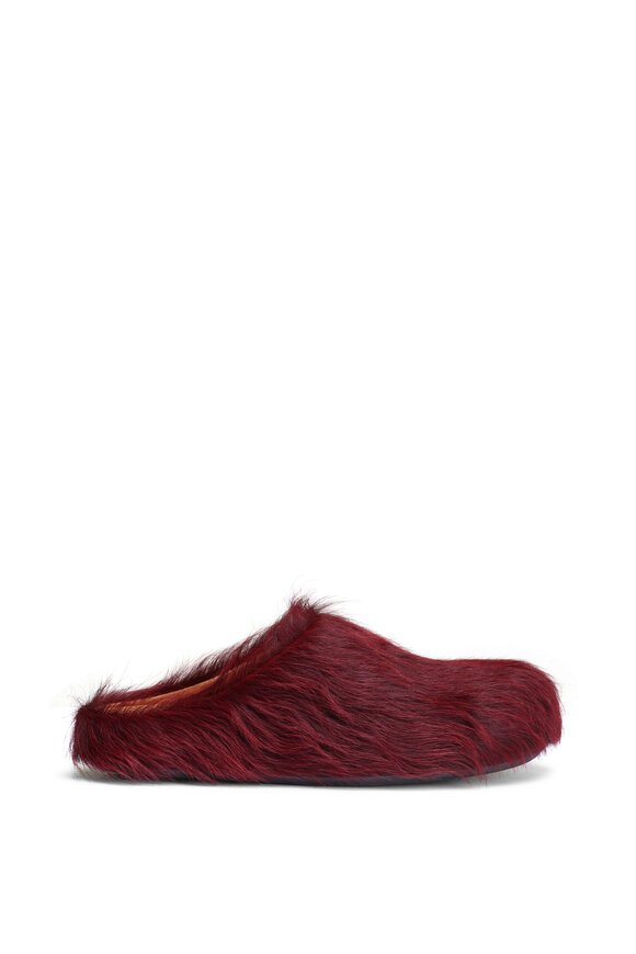 Marni Fussbett Sabot Wildcherry Calf Hair Mule - view 2