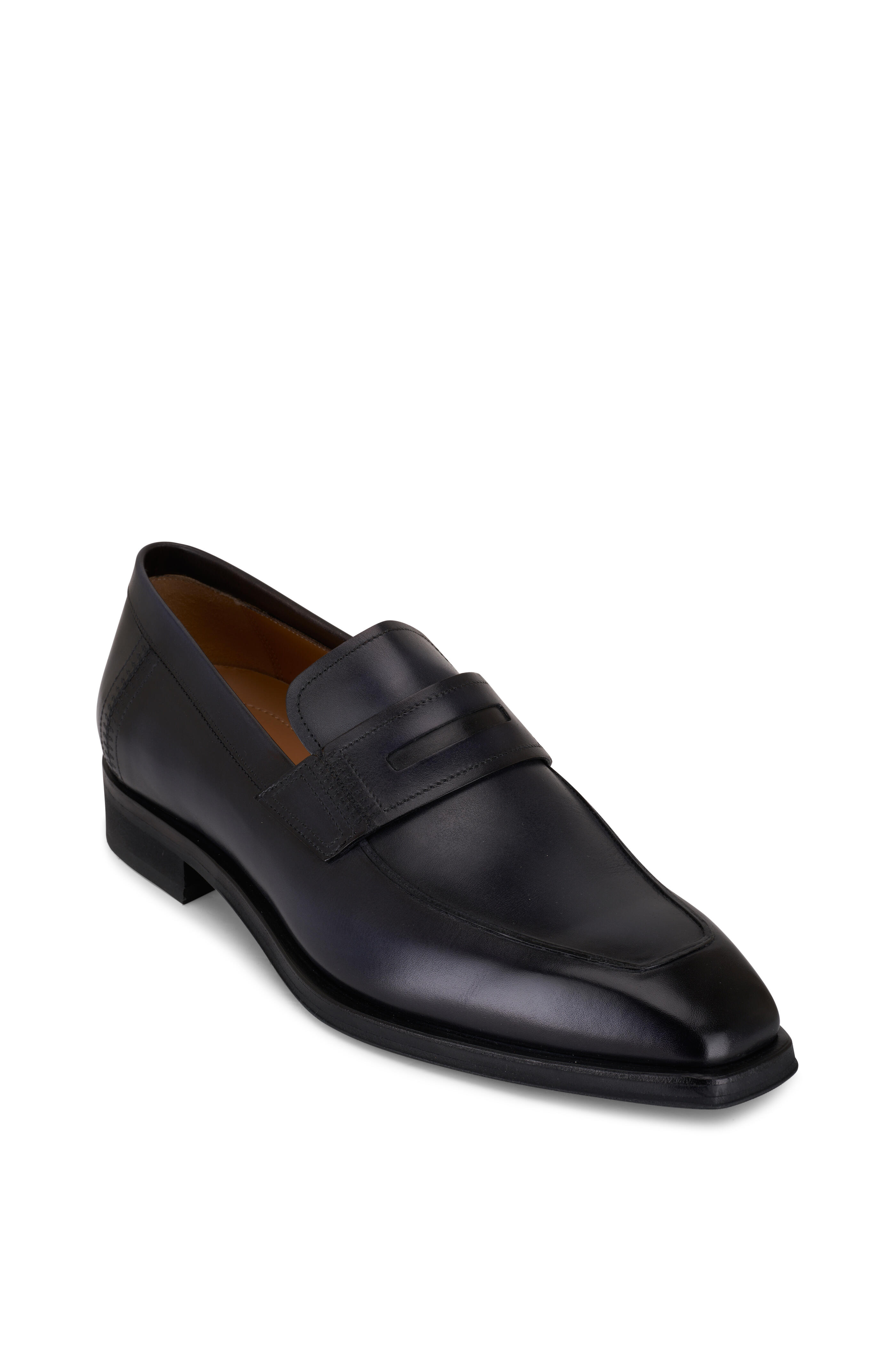 Berluti - Blue Leather Penny Loafer | Mitchell Stores