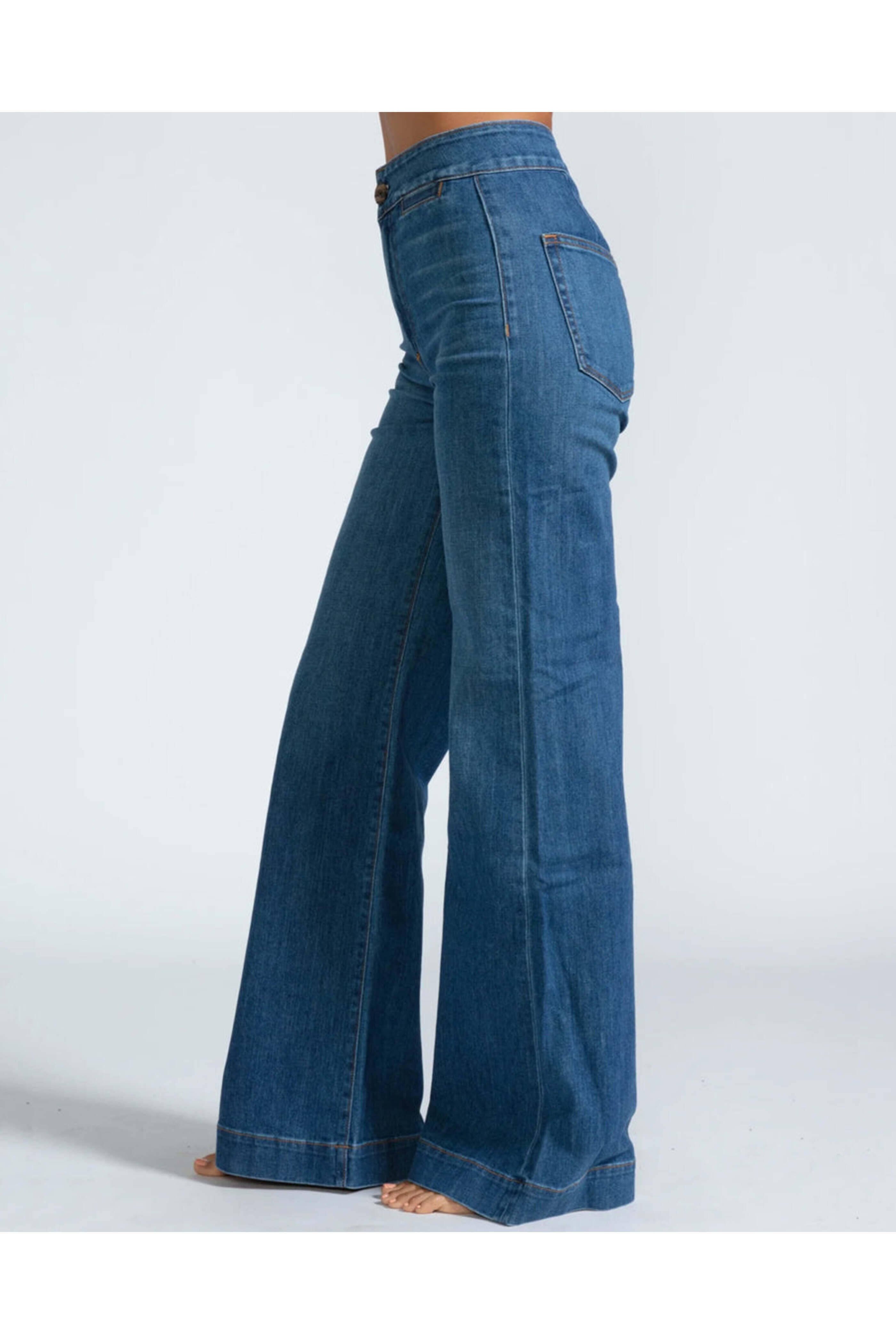 Askk - Brighton Wide Leg Jean in Mercury