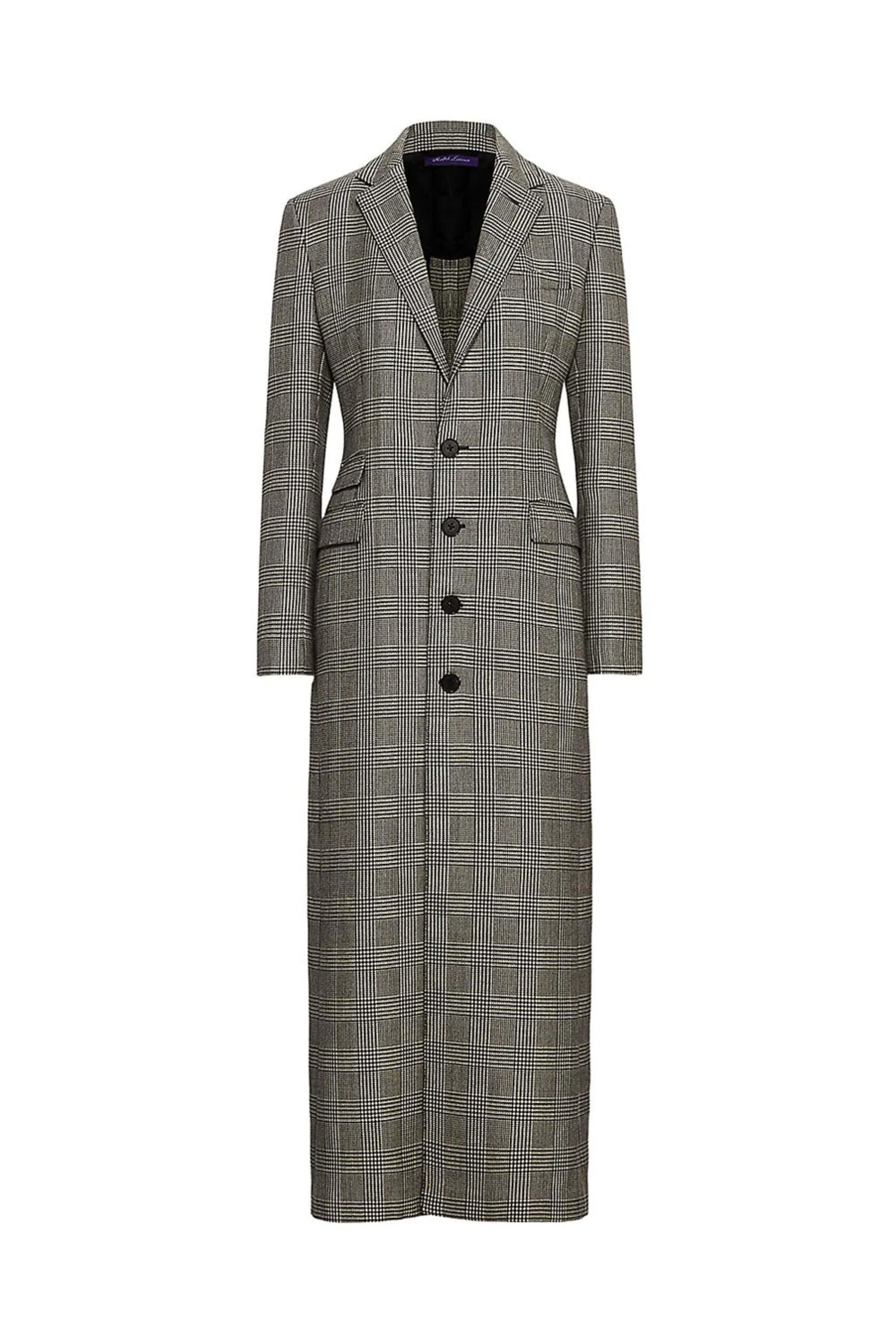 Ralph Lauren - Black Houndstooth Syeda Coat