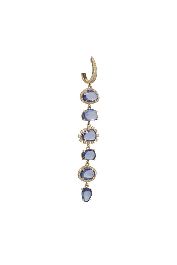 Kai Linz - Sapphire & Diamond Drop Earrings