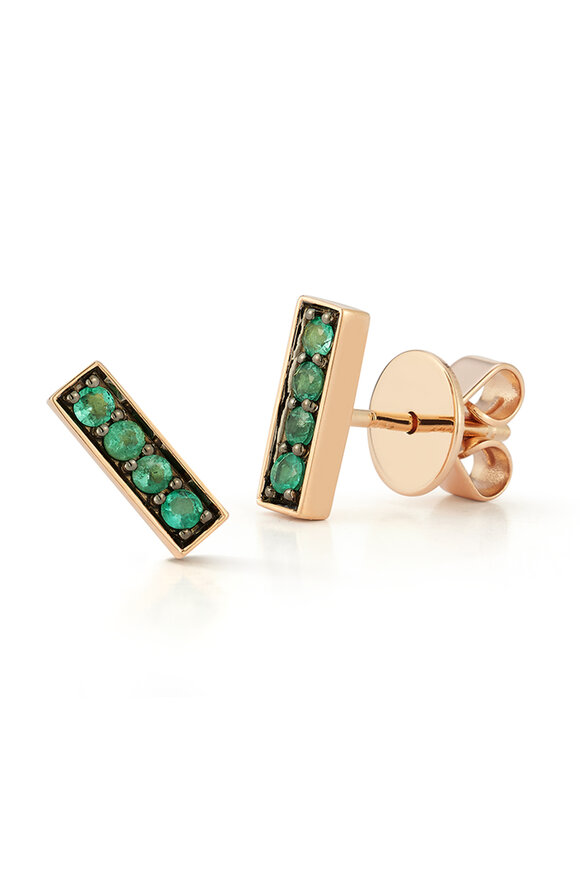 Walters Faith Regular Emerald Mini Bar Studs