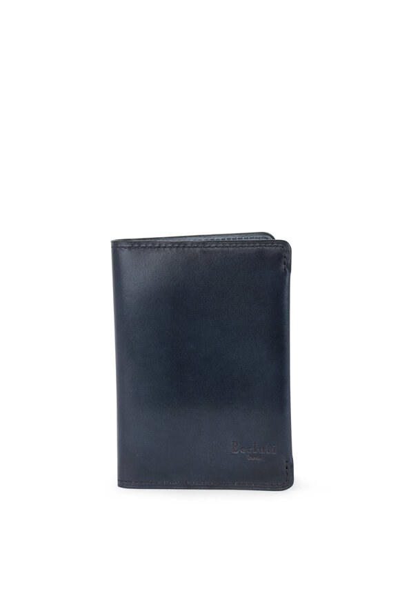 Berluti - Ideal Navy Blue Calf Leather Cardholder