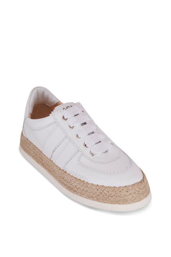 AGL - Leda Rope White Leather Low Top Sneaker 