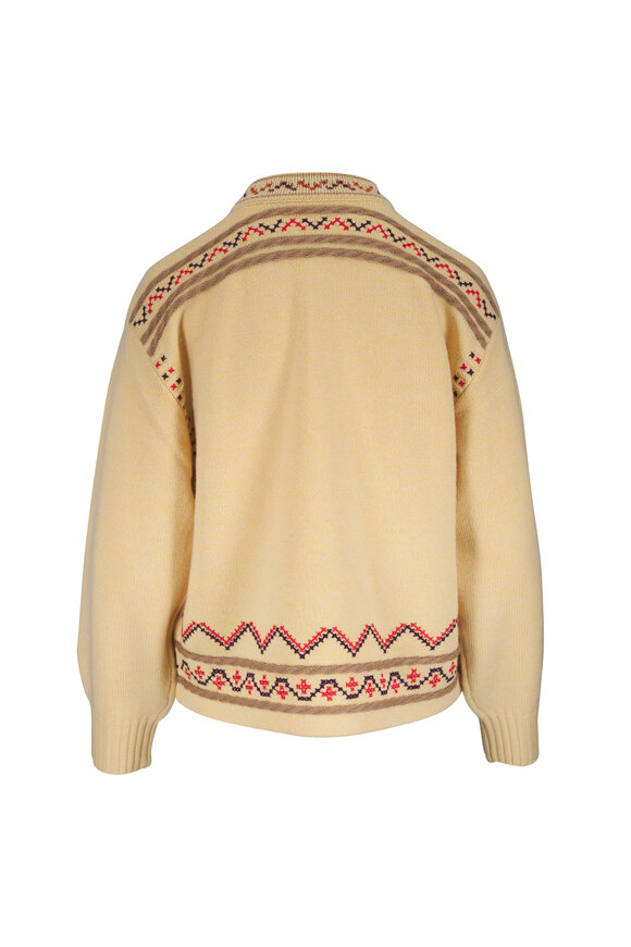 Guest in Residence Butter Wool & Cashmere Fisherman Knit Henley - view 2