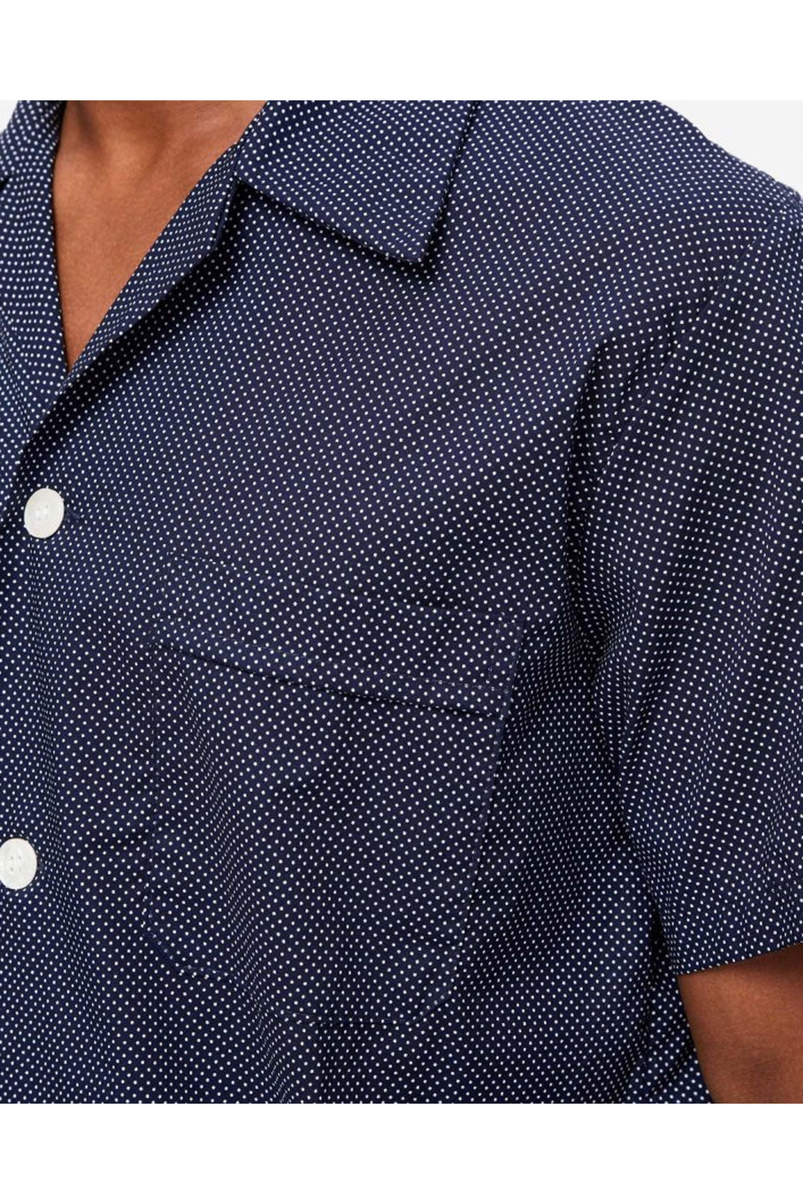 Derek Rose - Dark Navy Polka Dot Pajama Set