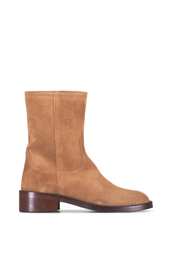 Aquatalia Georgetta Caramel Suede Ankle Boot - view 3