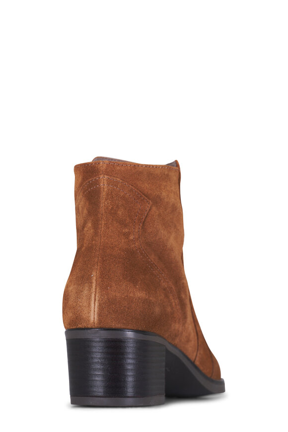 Ron White - Wayva Suede Tan Bootie, 50mm