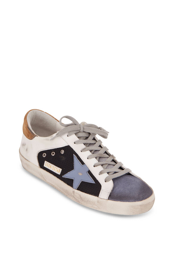 Golden Goose - Super-Star Black, White & Gray Leather Sneaker