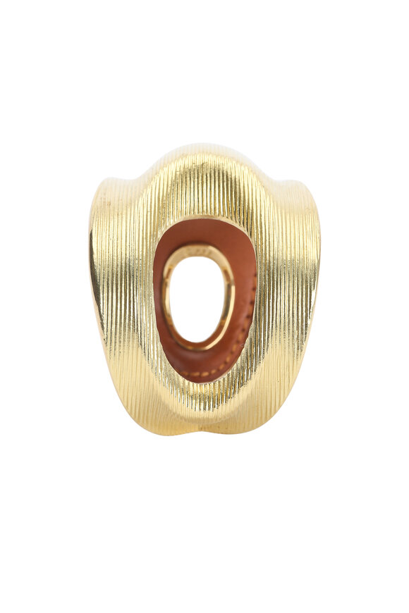 Paul Morelli - 18K Yellow Gold Wide Ribbed Cuff Bracelet