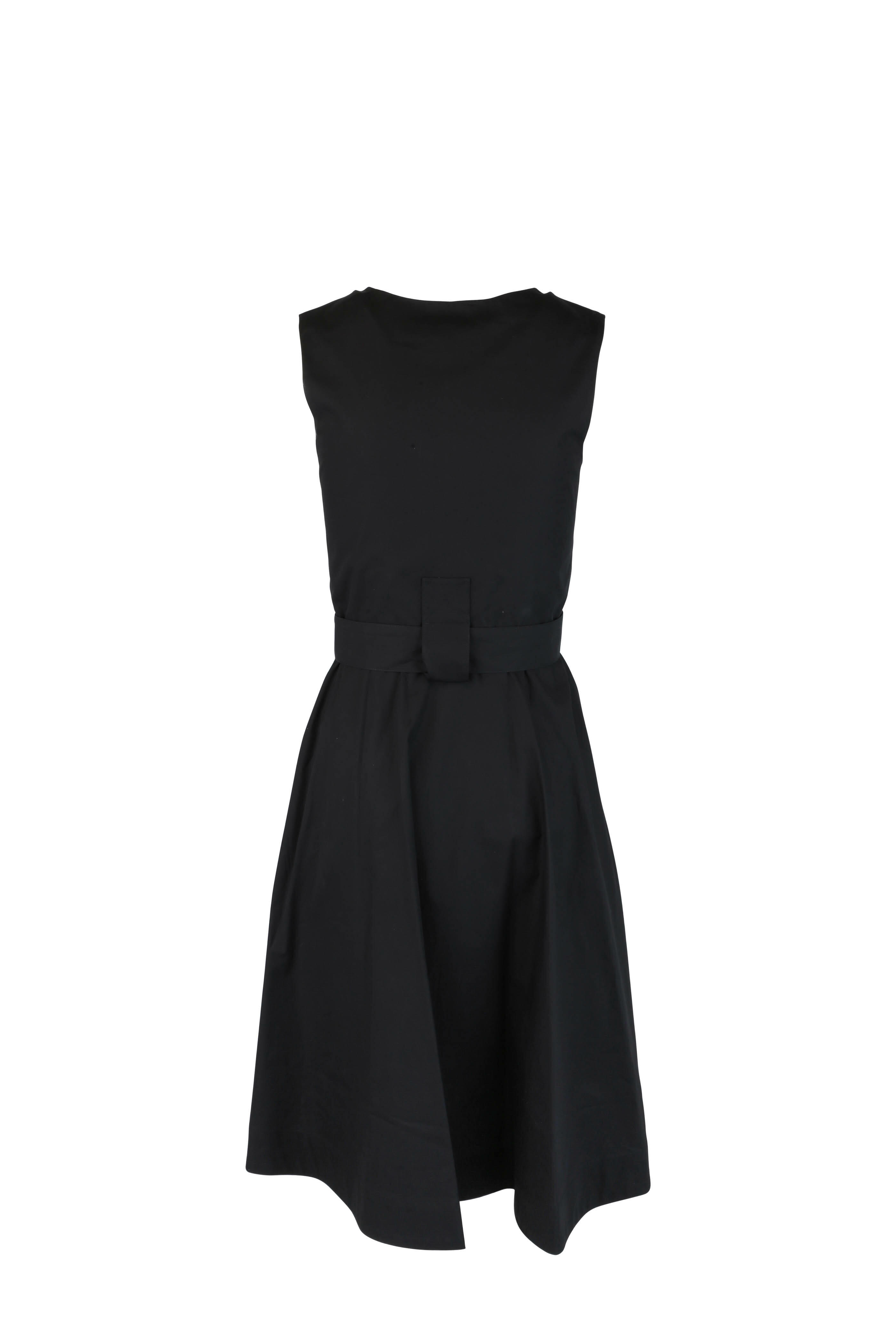 Rosetta Getty - Black Belted Tab Dress