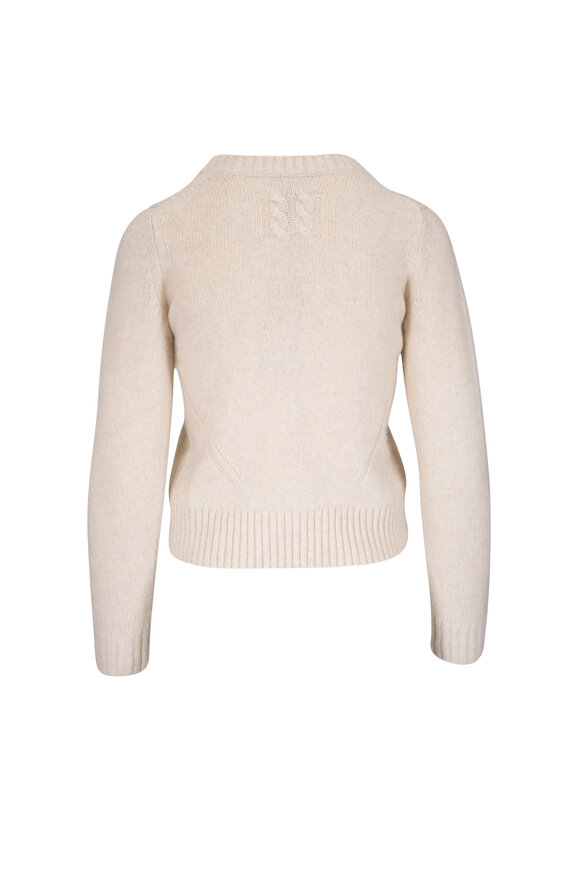 Nili Lotan - Gwendolyn Light Oat Mélange Sweater