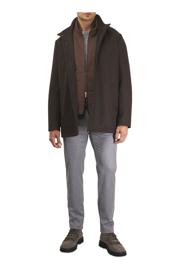 Maurizio Baldassari Brown Cashmere Vest - view 4