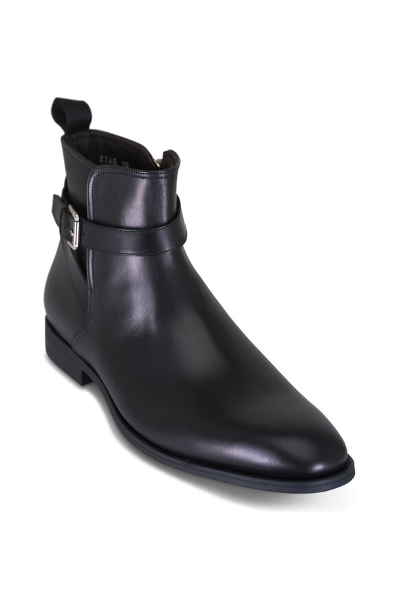 To Boot New York Desmond Black Leather Ankle Boot - view 1