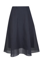 Brunello Cucinelli - Gray Pleated Zip Front Skirt