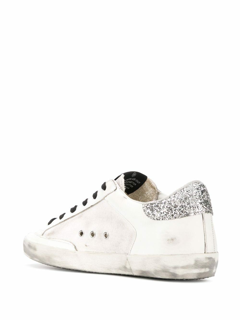 Golden Goose - Superstar White Pink Star & Glitter Back Sneaker