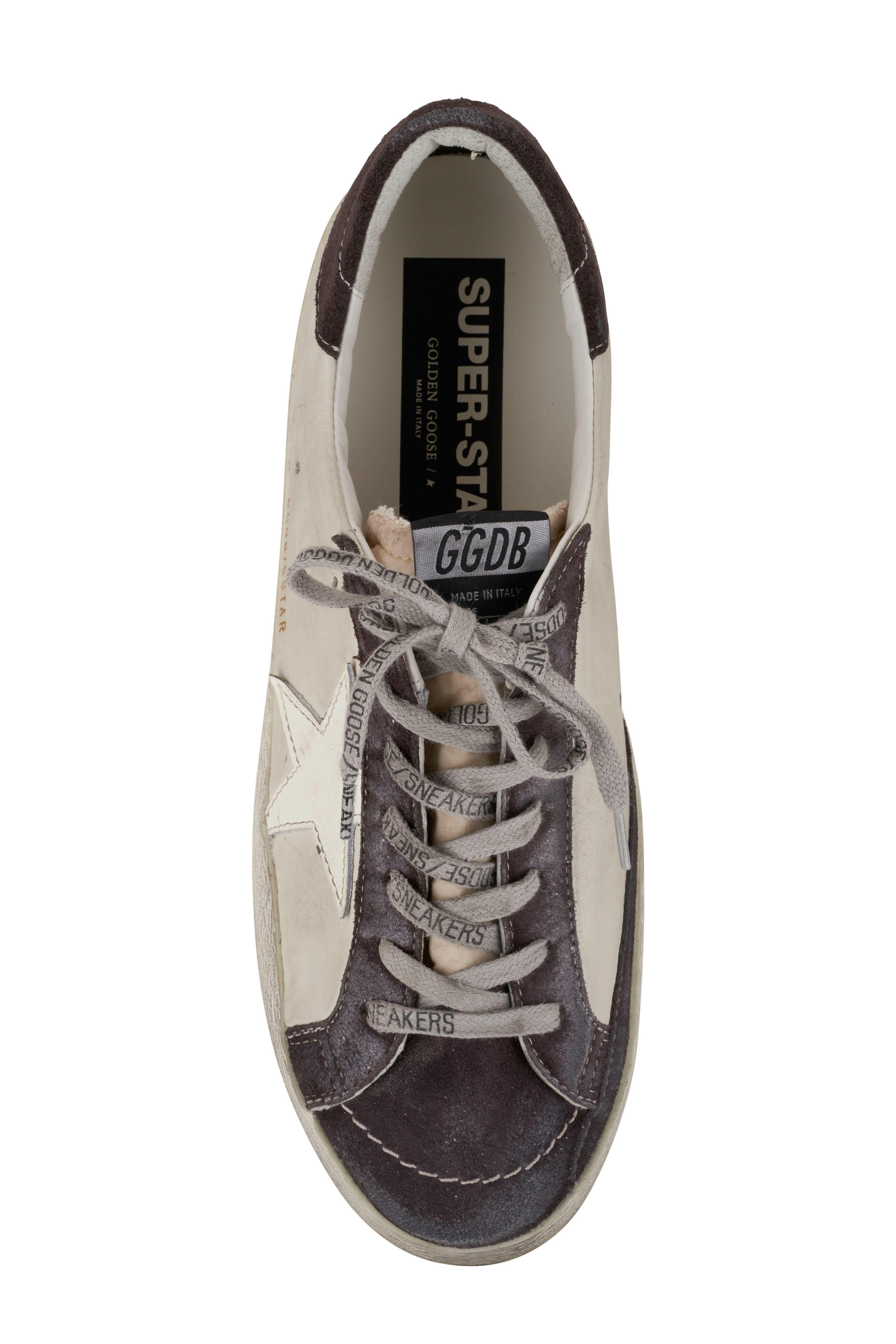 Golden Goose Super Star White Gray Low Top Sneaker